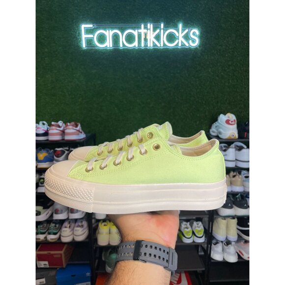 Converse CTAS OX Platform Womens Size 9 Shoes‎ Green White Sneakers A09913F - Picture 4 of 8